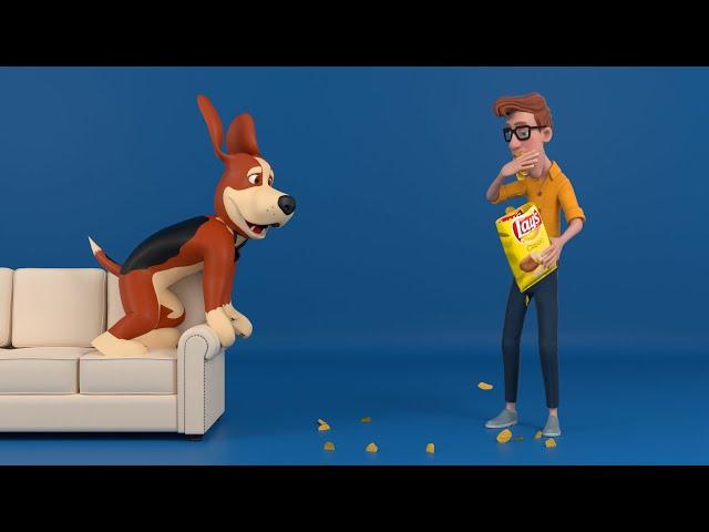 Louie The Beagle Animation : I Love Food!