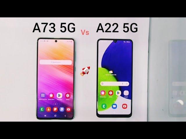 Samsung A73 5G vs A22 5G | SPEED TEST | & COMPARISON 