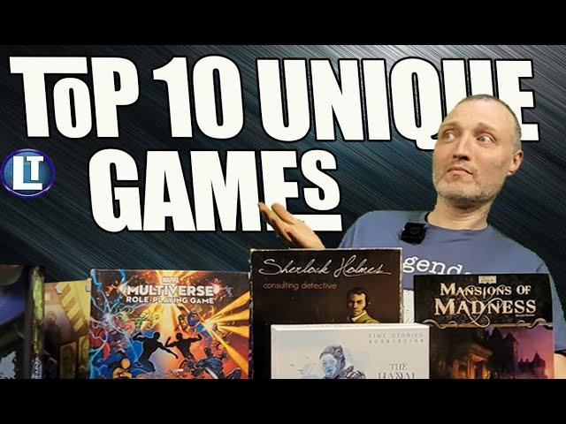 Top 10 Most UNIQUE Board Game  Mechanisms and Games in 2024