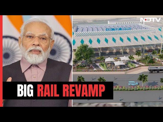 PM Modi Lays Foundation Stone For 508 Revamped Railway Stations | NDTV 24x7