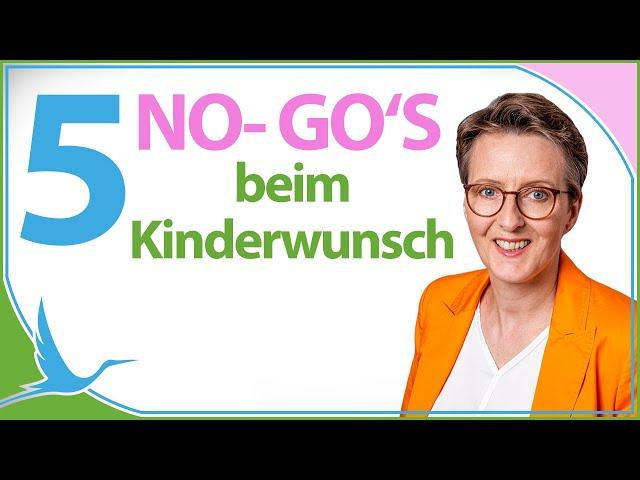 Ernährung: 5 NO-GO'S beim Kinderwunsch!  (Heidi Gößlinghoff)