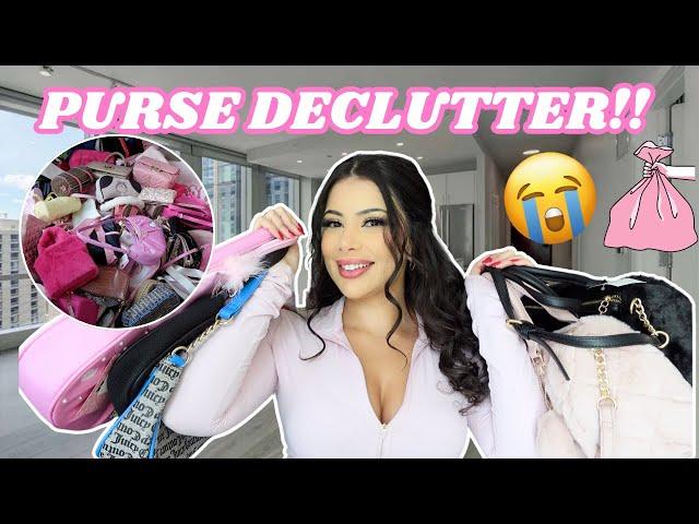 DECLUTTERING MY MASSIVE PURSE COLLECTION! (This was so hard lol)