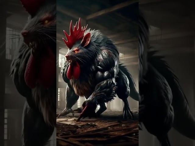 ai fusion cock and rat animation #trendingshorts #aiart #kidsvideo #aiartcommunity #aiartist #rat
