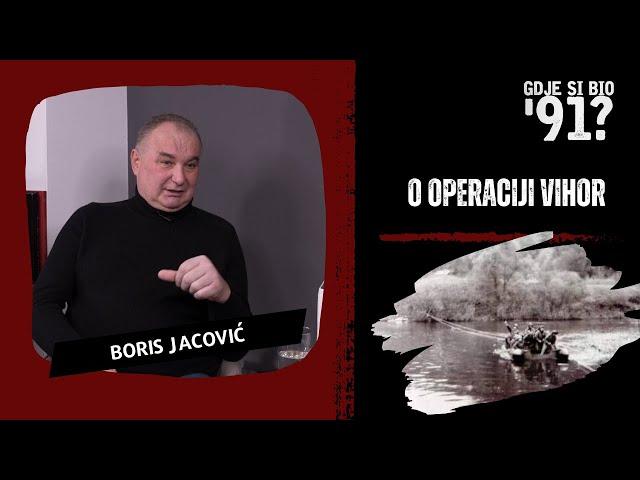 Jacović o operaciji Vihor: Ne znam zašto Božo Budimir nije upotrijebio nas!?