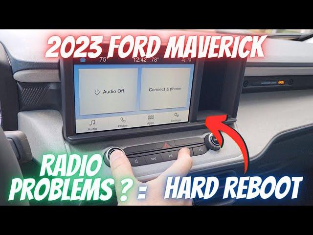 2023 Ford Maverick Stereo Problem - Easy Fix!