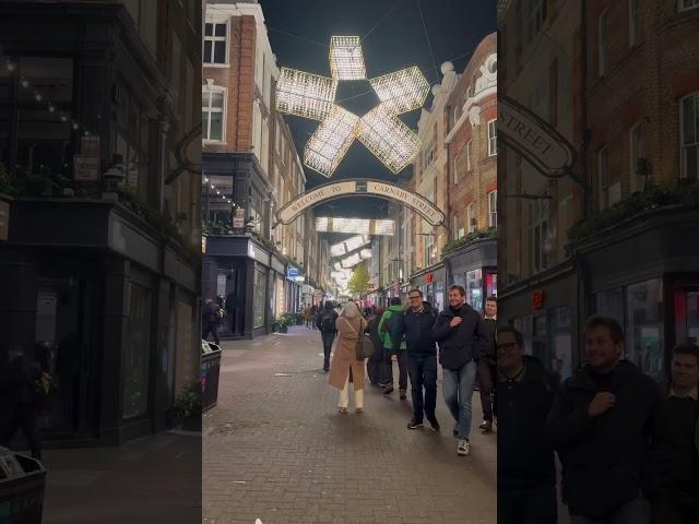 London Carnaby Street Christmas lights 2024 #christmas #london #tiktok #viralvideo #christmaslights