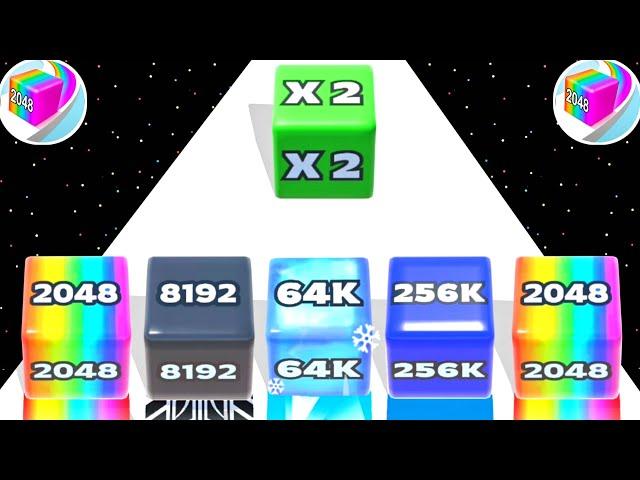 Jelly Run 2048 - ASMR Rainbow Jelly, Level Up Satisfying Gameplay | ( Jelly Shift )