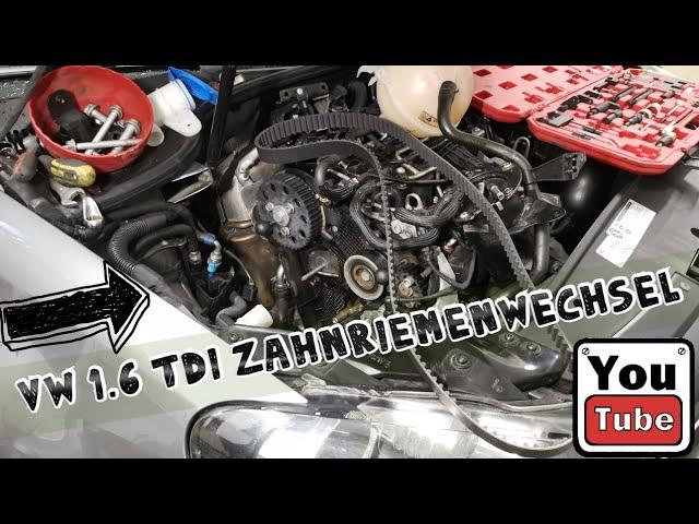 Vw Golf 6 VI 1.6tdi Zahnriemenwechsel + Wasserpumpe Anleitung / Timing Belt Replacement