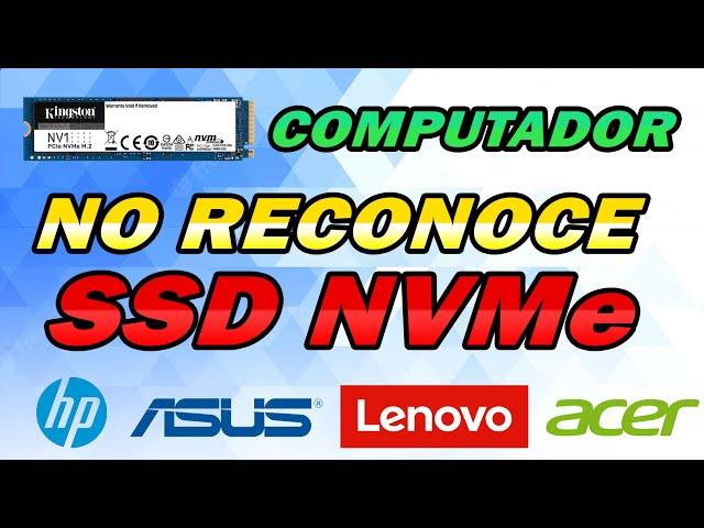 SOLUCIÓN PC no reconoce SSD NVMe hp, asus, acer, lenovo, intel 12 gen y 11 gen | #monkeystechnology