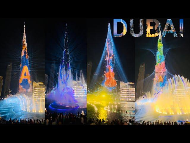 Burj Khalifa Breathtaking Laser light Show 2023 & Amazing Dubai Fountain Show are back