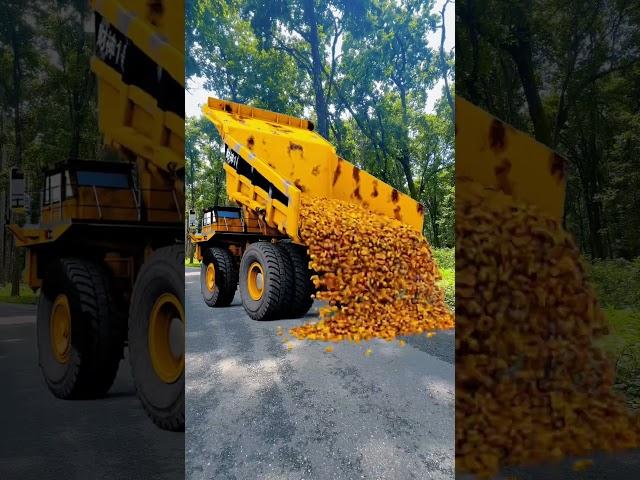 Dozer truck passing with future technology #viralshorts #shorts #vfx #shortsfeed #shortsyoutube