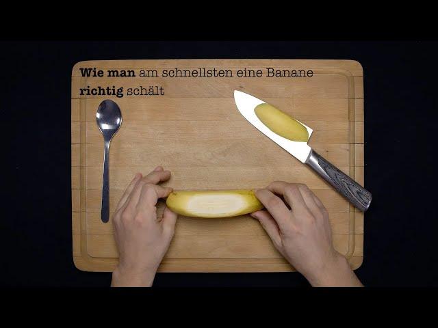 THE RIGHT WAY TO PEEL A BANANA
