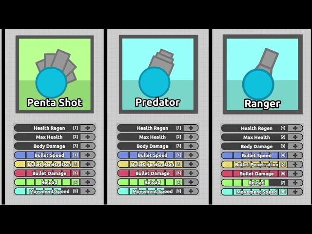 DIEP.IO - Best Build For All Level 45 Tanks 2024