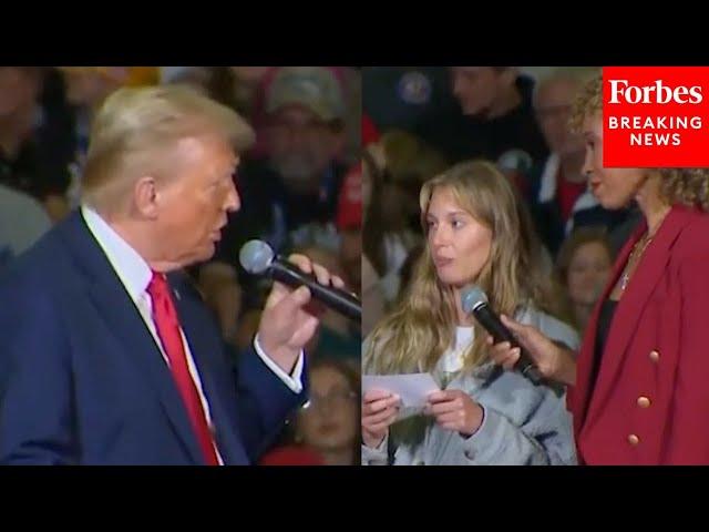 Donald Trump Asked Point Blank By First-Time Pennsylvania Voter How He Will Bring Down Inflation