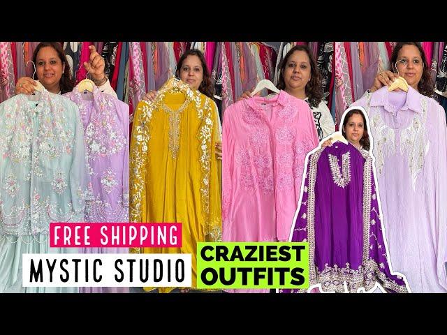 Mystic Studio Brings You Stunning Kaftans, Kurti Pant Dupatta Sets & Crazy Cord Sets. Free Shipping