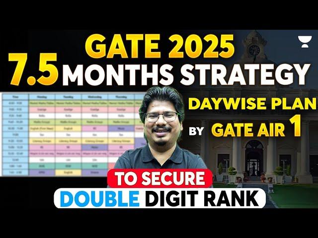 GATE 2025 Preparation Strategy For Beginners To Secure Double Digit Rank | GATE 2025 Roadmap