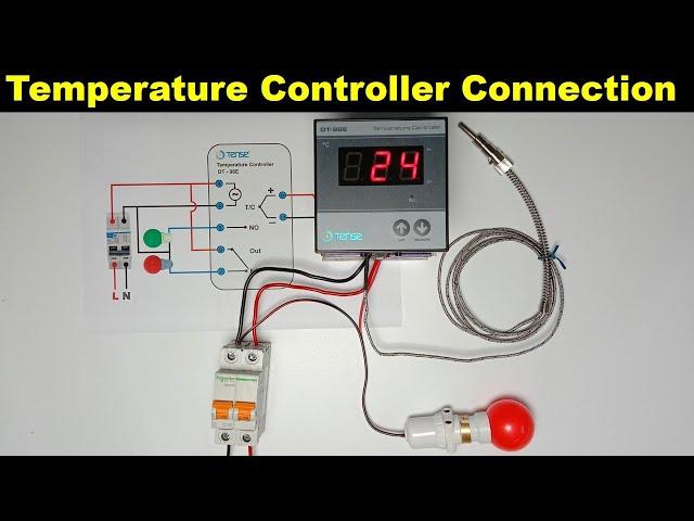 How to do Temperature Controller Connection with thermocouple  | @ElectricalTechnician