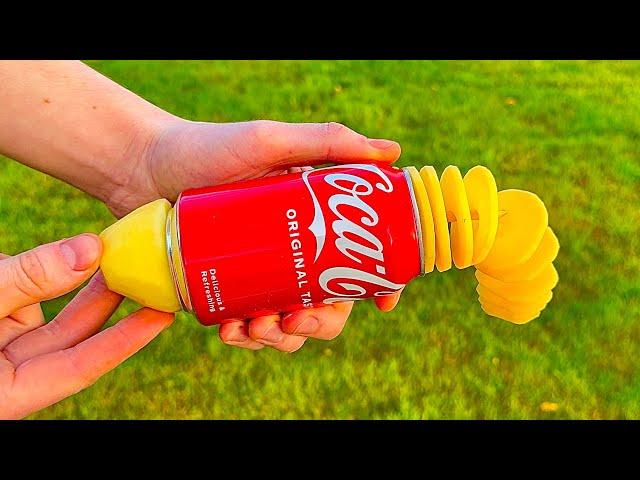 Practical Invention - How To Make A Spiral Potato Cutter