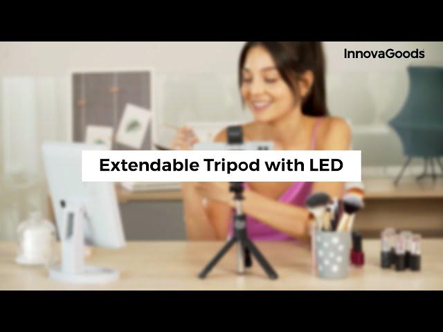 InnovaGoods Extendable Tripod with LED