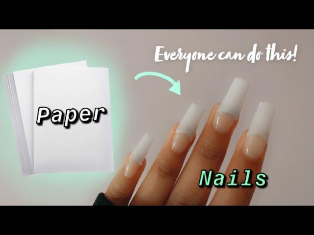 How To Make Fake Nails From Paper | Diy Fake Nails At Home easy/fast