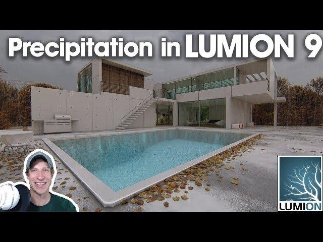 LUMION 9 NEW FEATURE - RAIN AND SNOW with the Precipitation Effect - Full Tutorial!