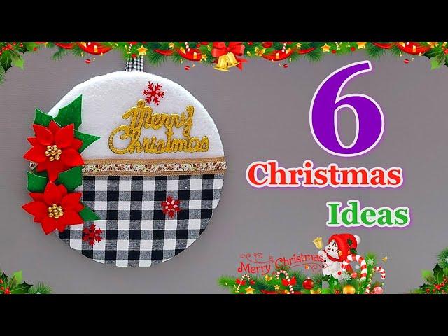 6 Affordable Christmas Decoration ideas from different material | DIY Christmas craft idea487