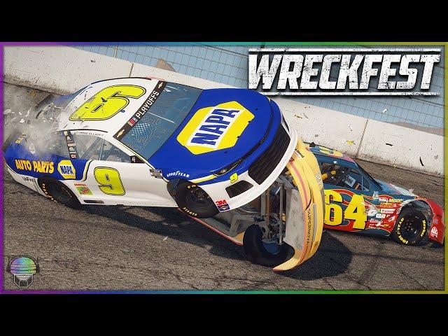 CHASE ELLIOTT CHALLENGE at Superspeedway & Figure 8! | Wreckfest