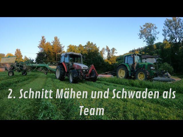 2. Schnitt am Mähen und Schwaden | 4K