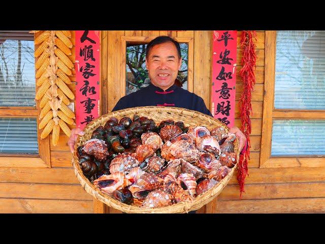 The Best CONCH and RIVER SNAILS Stew Perfect Fresh Appetizers for Drinks! | Uncle Rural Gourmet