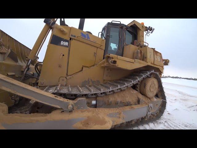 CATERPILLAR  D9R как управлять бульдозером,  полный обзор.