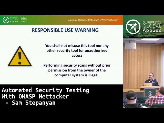 Global AppSec Dublin: Automated Security Testing With OWASP Nettacker - Sam Stepanyan