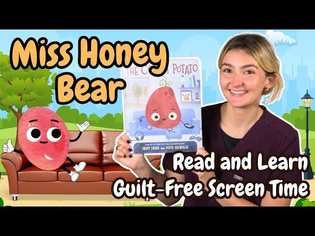 Speech Therapist Reads "The Couch Potato" | Early Language Skills | Read Aloud