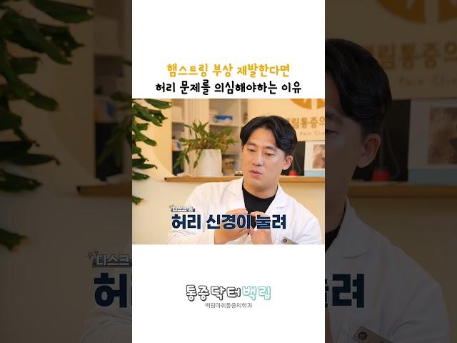 햄스트링 아프면 '허리'가 문제인 이유
