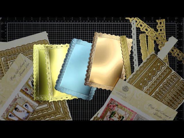 NEW! Anna Griffin 3D Ribbon Frames & Borders Die Sets Review! So Pretty, My Favorites So Far!