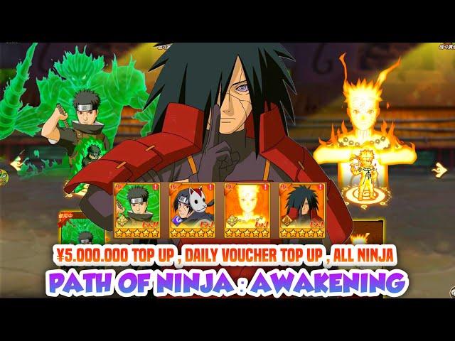 Path Of Ninja: Awakening P-SERVER - ¥5.000.000 All Recharge , Daily Voucher Top Up , All Ninja Box