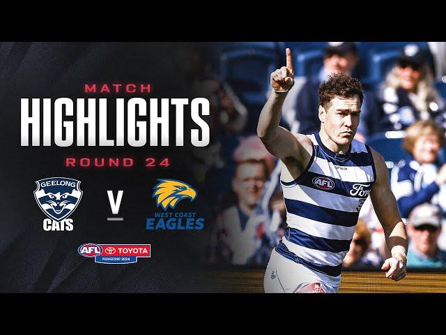 Geelong v West Coast Eagles Highlights | Round 24, 2024 | AFL