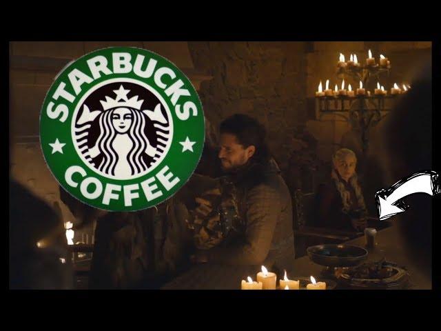 Game of Thrones Season 8 Episode 4 | Starbucks Cup Scene Brightened 2 stops