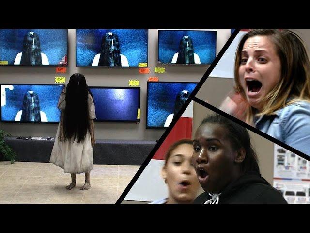 Rings Prank: Ghost Girl Crawls Out of TV | What's Trending Now!