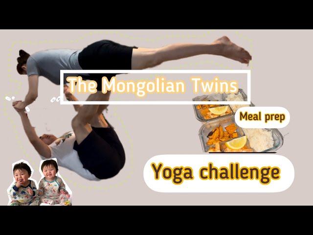 Vlog #22 Yoga Challenge ‍/ The Mongolian Twins