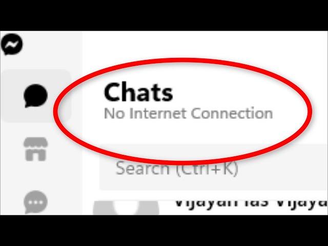 How To Fix Facebook Messenger - No Internet Connection Error - Windows 11 / 10 / 8