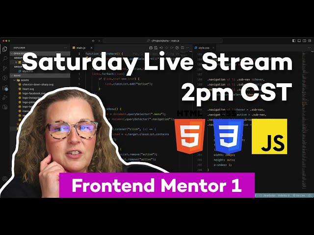 LIVE | Building a Product List with Cart | Frontend Mentor Challenge | Part 1