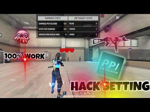 PPi Calculator Free Fire New Setting|️ Increase Dpi | Free Fire Headshot Setting