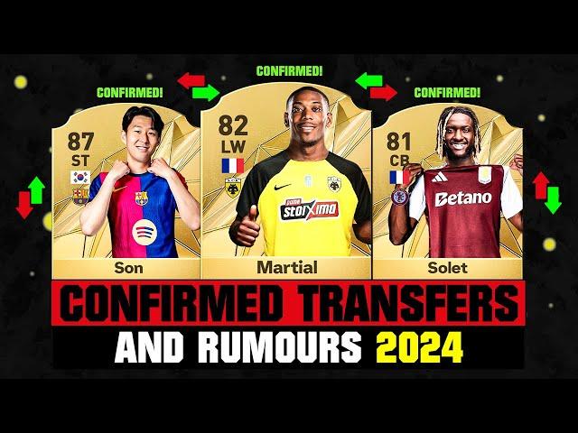 FIFA 25 | NEW CONFIRMED TRANSFERS & RUMOURS!  ft. Martial, Son, Solet... etc