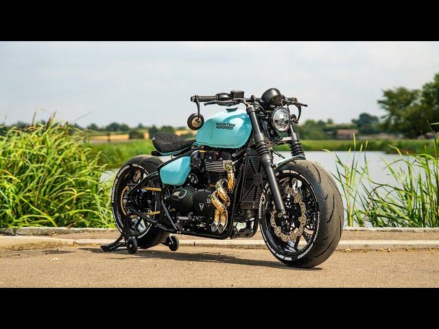 Building A TIFFANY BLUE Bobber - Dream Triumph Bobber Build