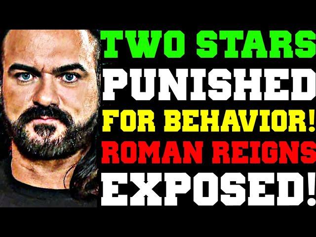 WWE News! JD McDonagh REACTS! TWO Stars PUNISHED Due To Behavior! Drew Mcintyre EXPOSED Roman Reigns