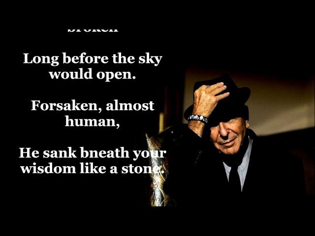 Suzanne   LEONARD COHEN  (with lyrics)