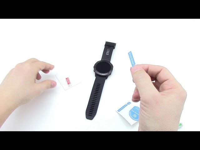 How to put a glass screen protector on Garmin Fenix 6X