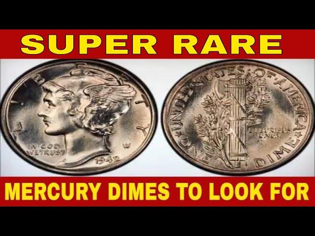 TOP 12 MOST VALUABLE MERCURY DIMES! MERCURY DIMES VALUE!