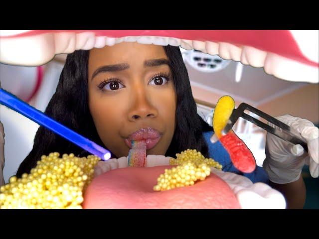 ASMR Dentist Cleans Your Teeth & Eats The Candy Out Of It (Part 2)ASMR Dentist Role-play