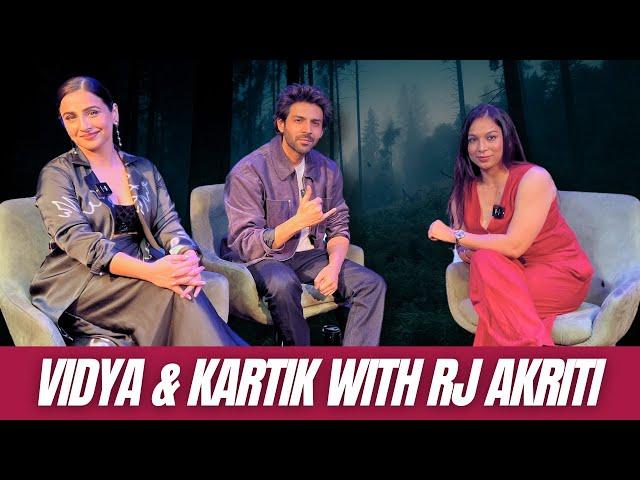 The Ultimate BTS Interview! Kartik Aaryan & Vidya Balan with RJ Akriti #BhoolBhulaiyaa3